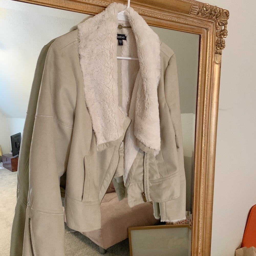 Bebe suede coat